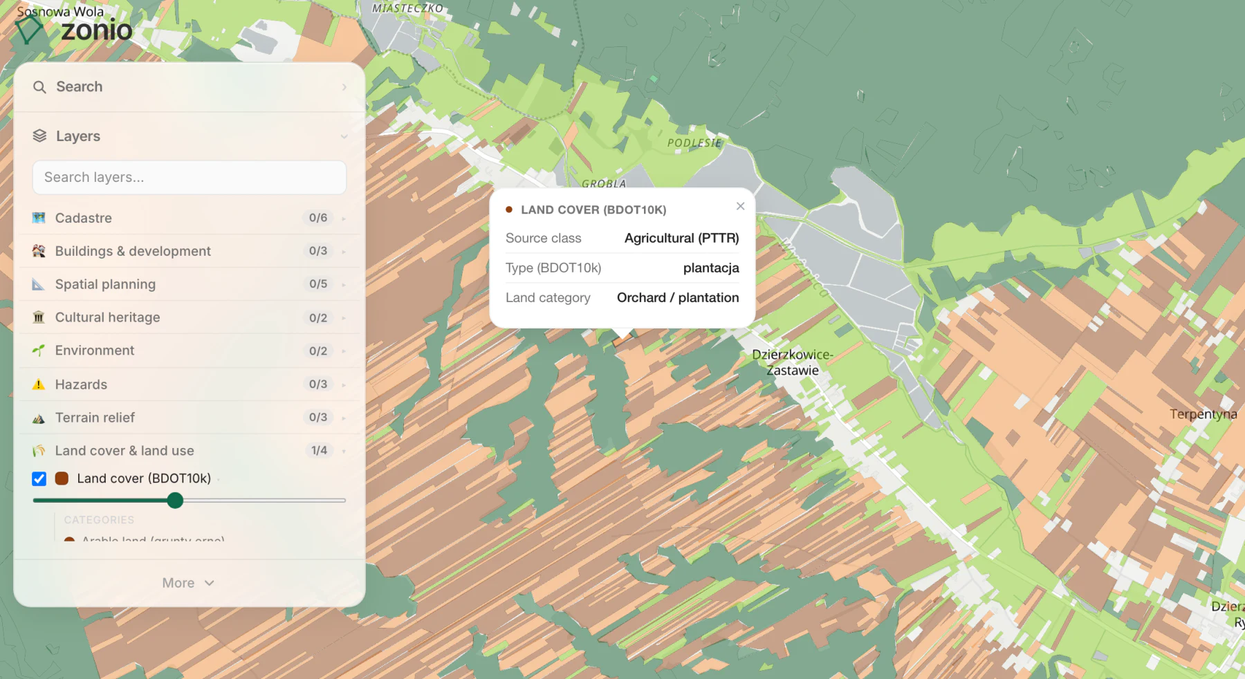 Land cover (BDOT10k)