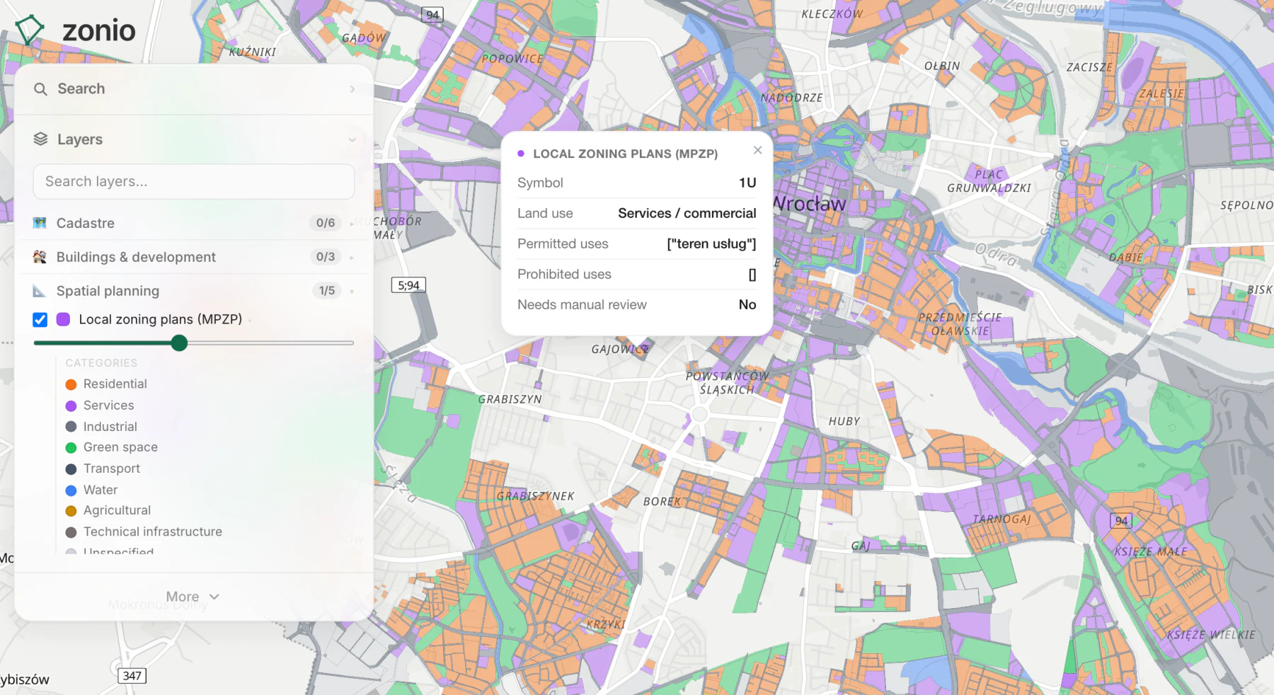 Local zoning plans (MPZP)