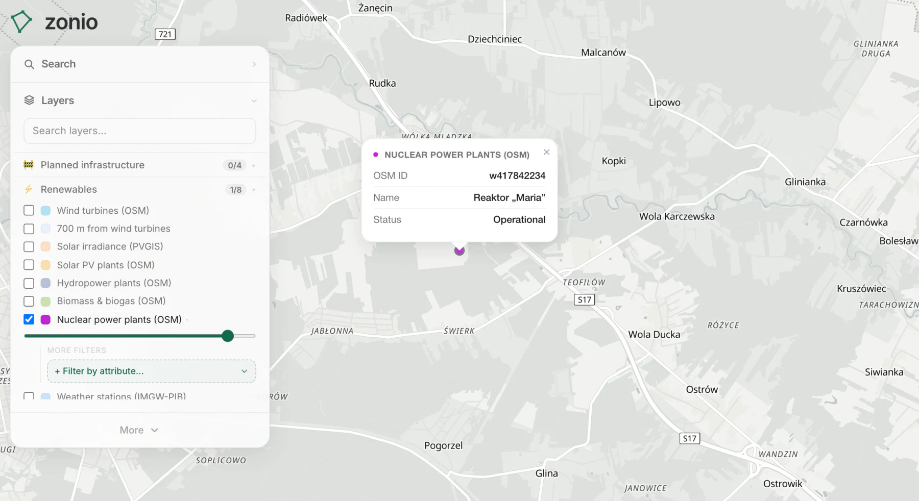 Nuclear power plants (OSM)