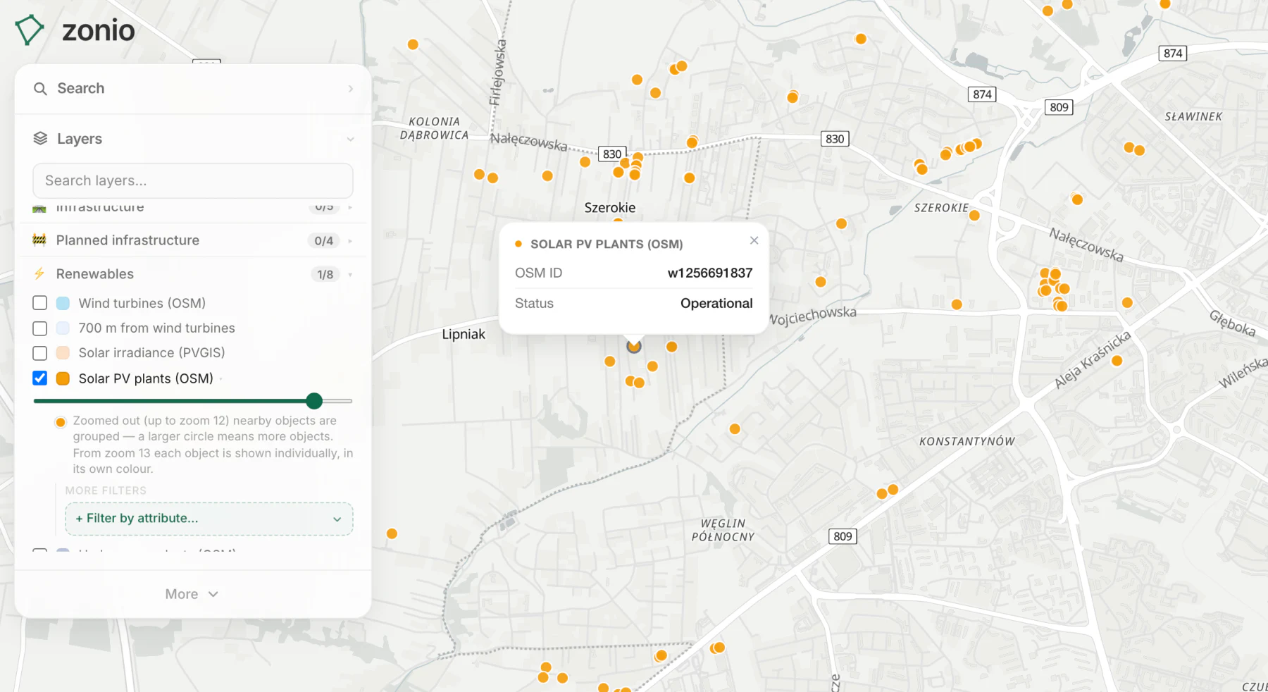 Solar PV plants (OSM)