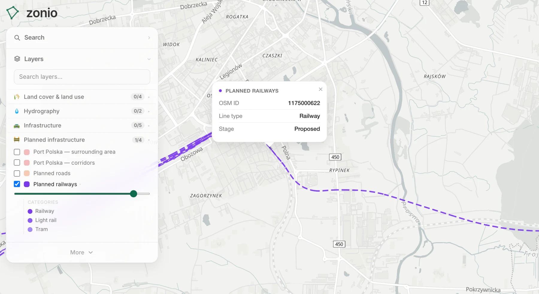 Planned railways