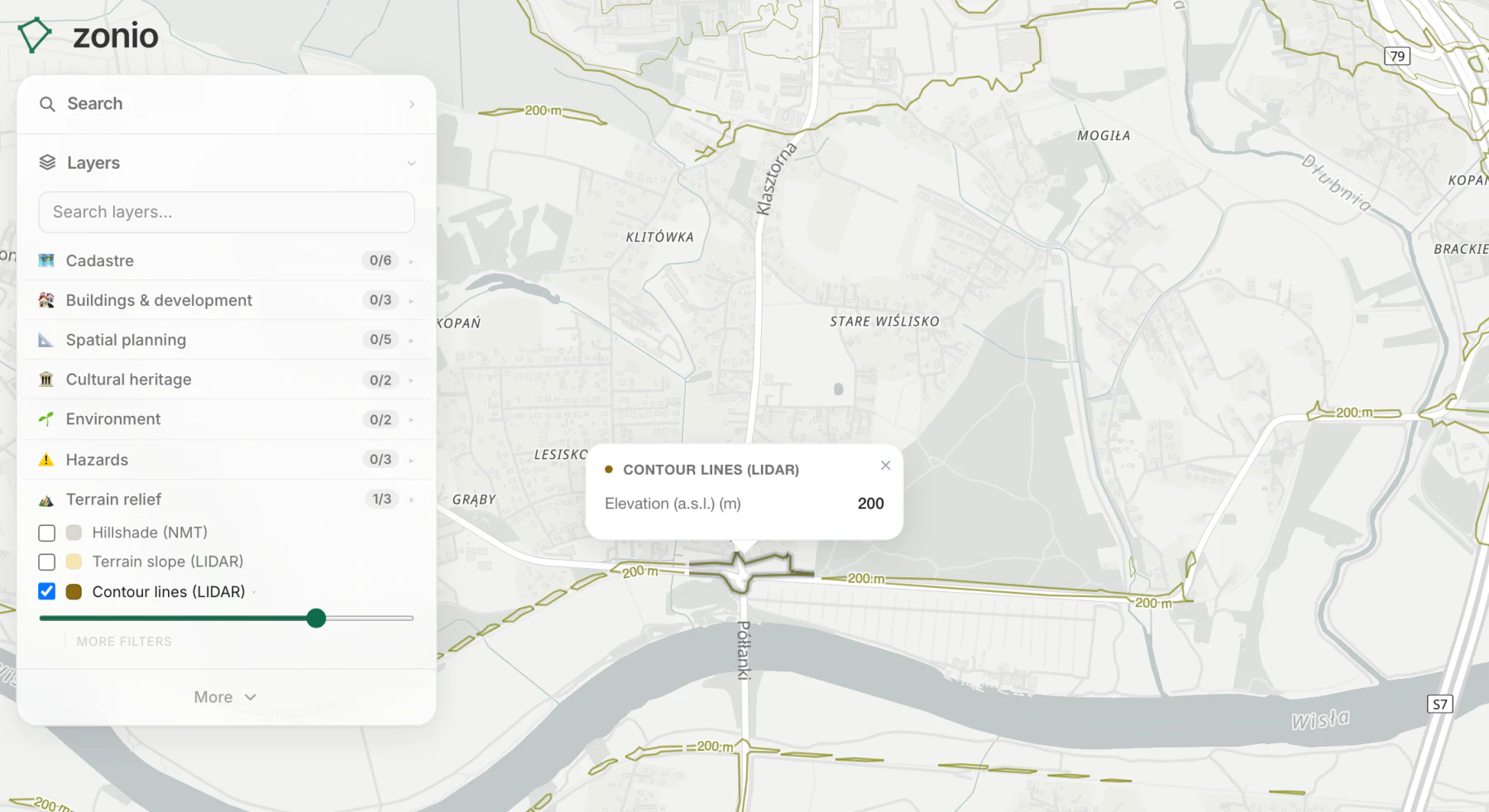 Contour lines (LIDAR)