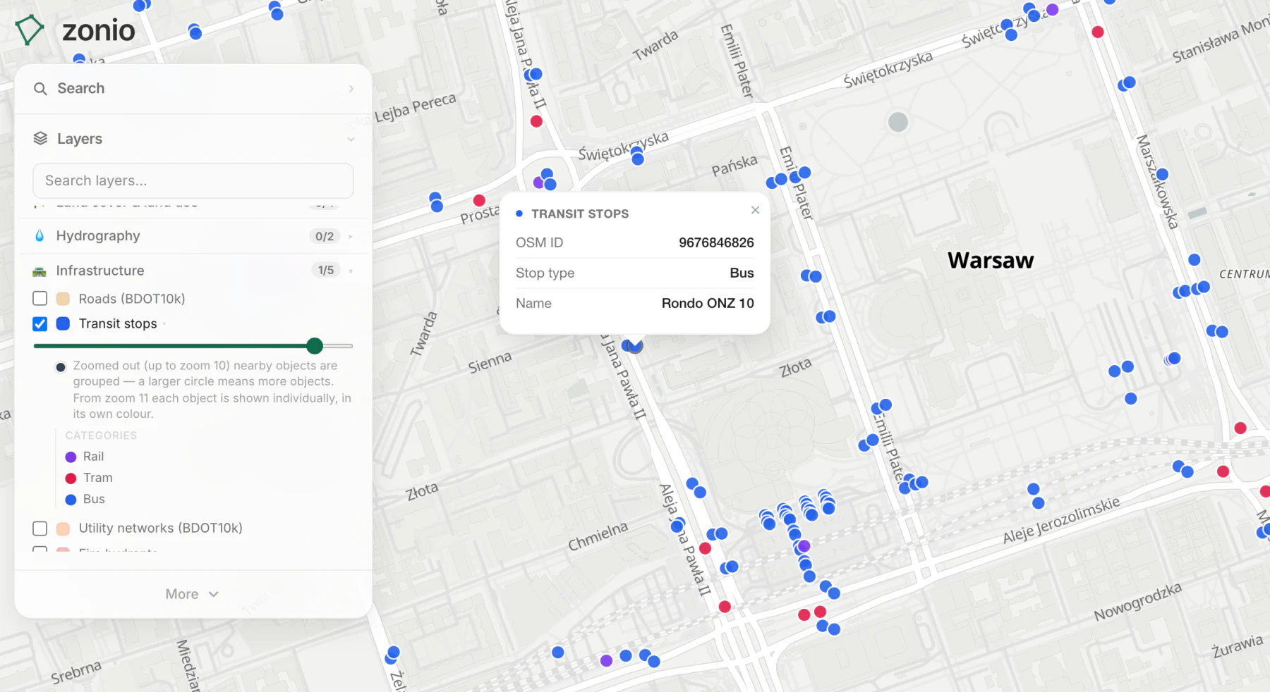 Transit stops