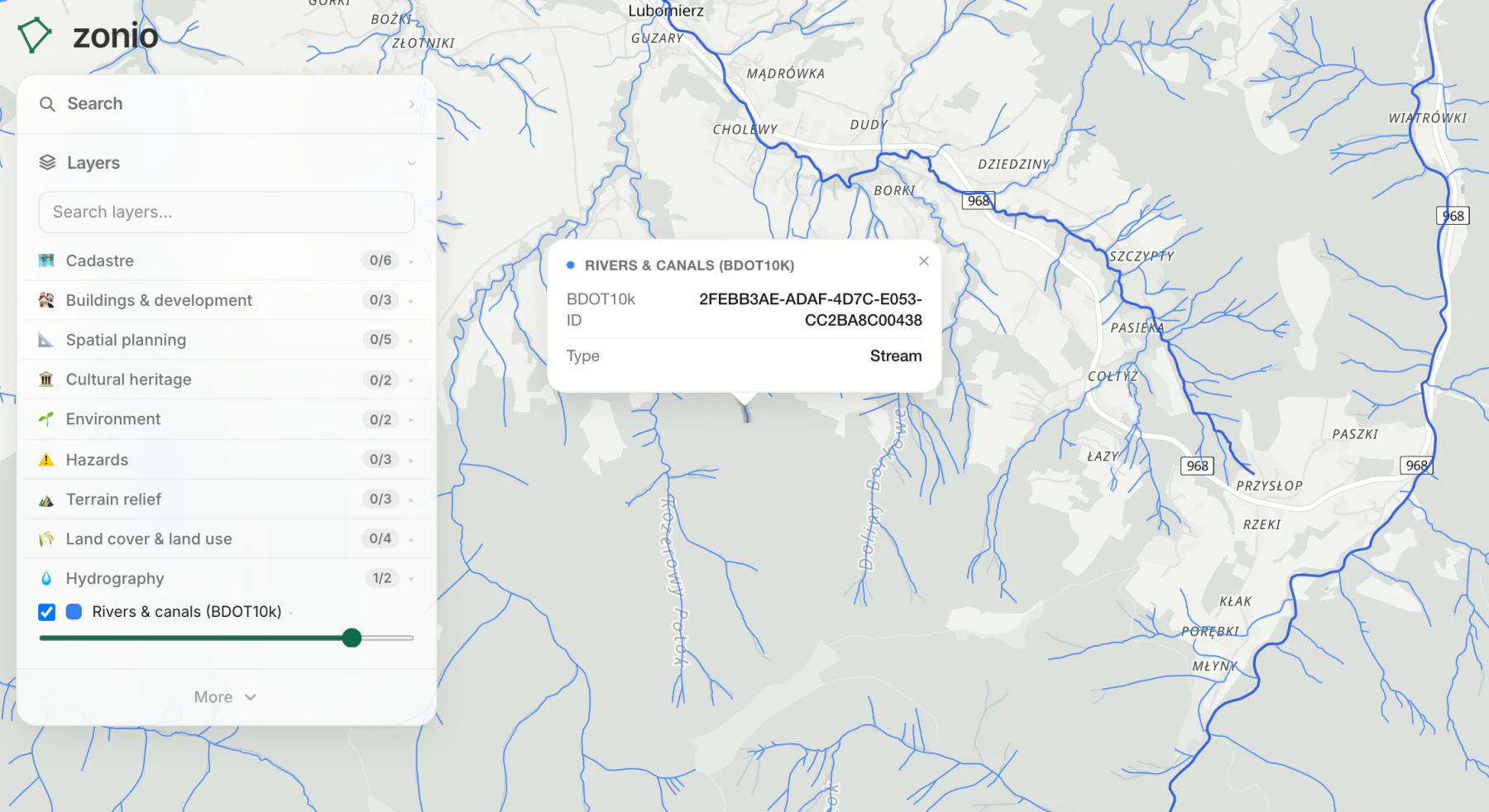 Rivers & canals (BDOT10k)