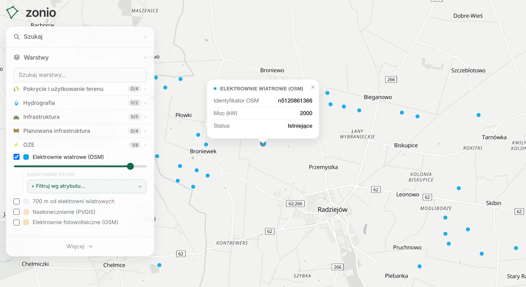 Elektrownie wiatrowe (OSM)